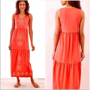 J. Jill Coral Maxi Dress